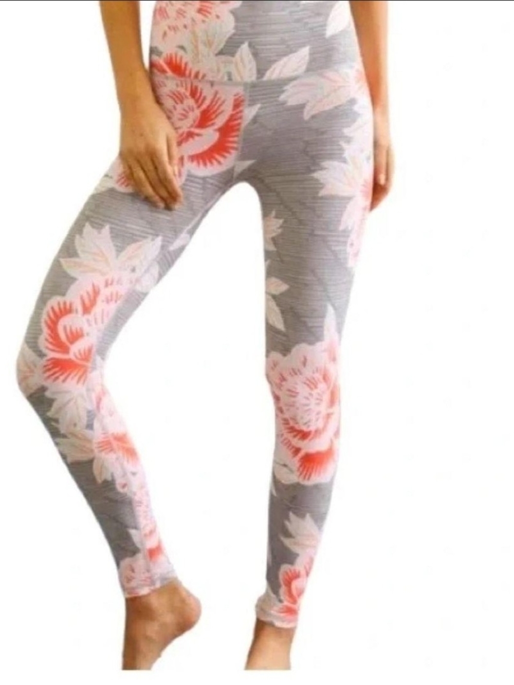 Aerie Chill Play Move high-waisted leggings- Pink Floral Print